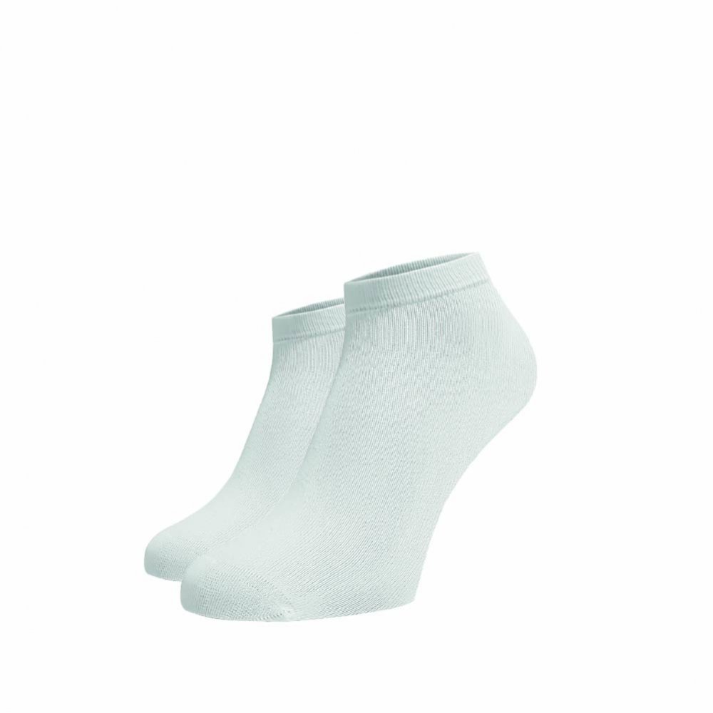 Bambusové kotníkové ponožky Bílé Bílá Viskoza (Bambus) 35-38