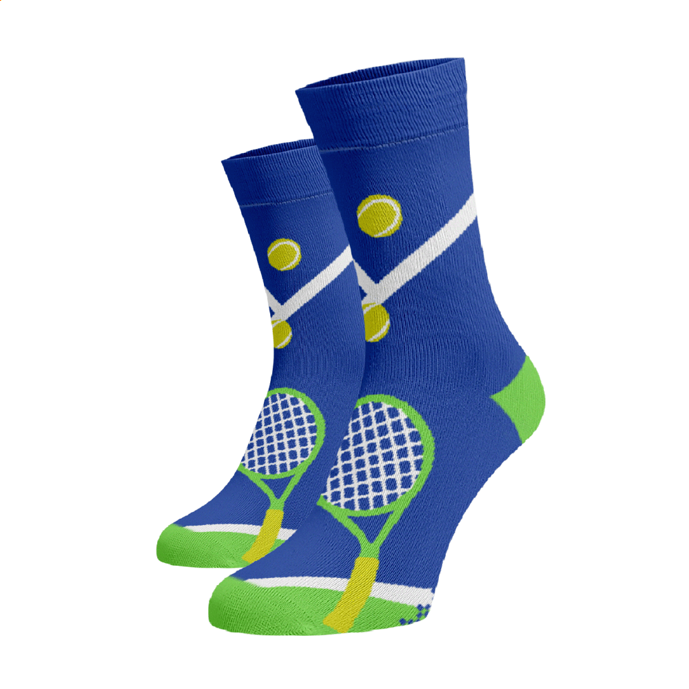 Veselé vysoké ponožky - tenis Bavlna 45-46