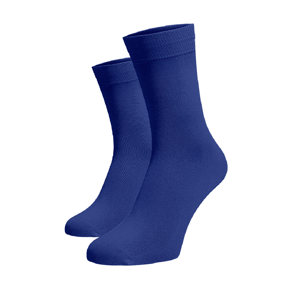 Vysoké ponožky Modré Modrá Bavlna 45-46