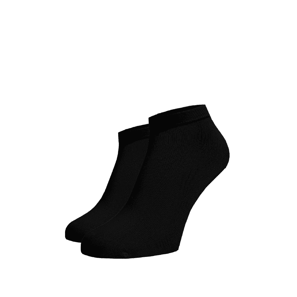 Kotníkové ponožky Černé Černá Bavlna 45-46