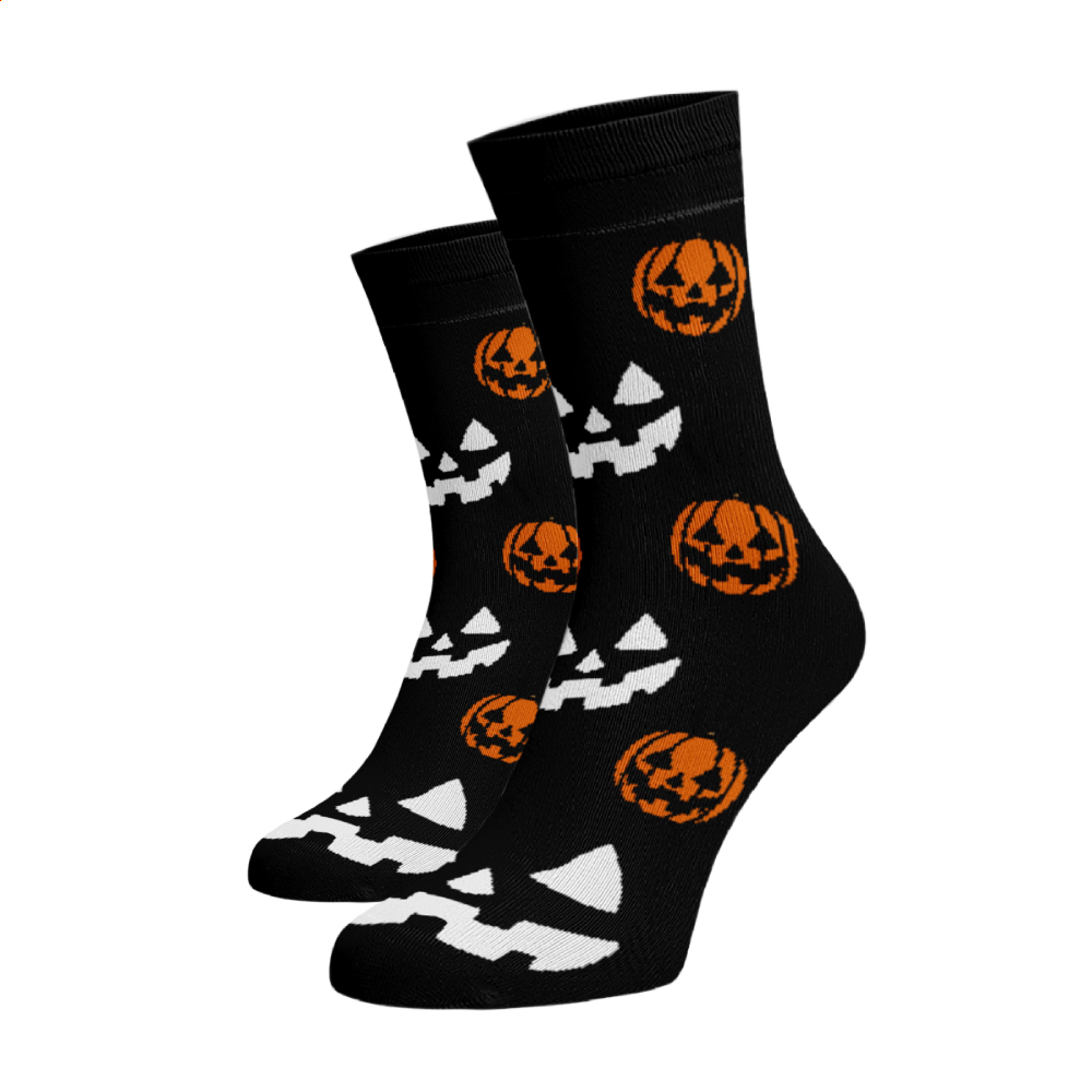 Veselé ponožky Halloween Černá Bavlna 39-41