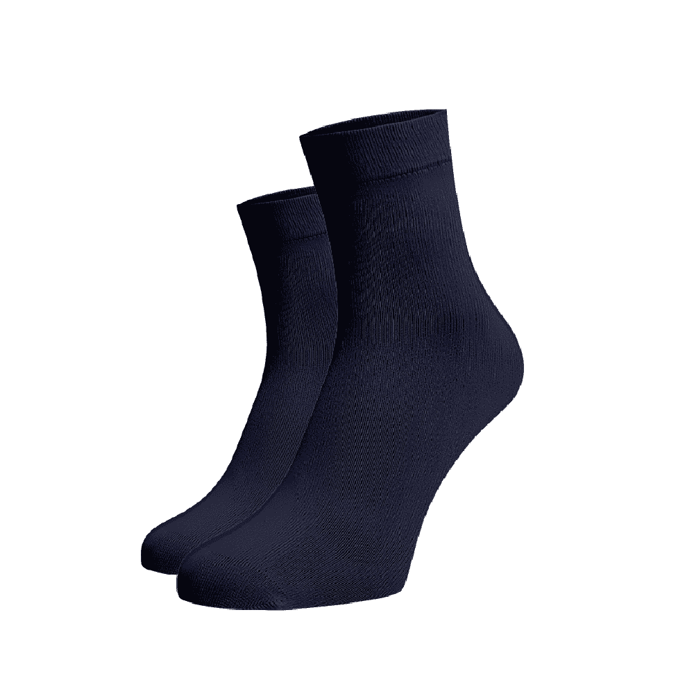 Střední ponožky tmavě modré Tmavě modrá Bavlna 39-41