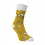 Veselé pivní ponožky - Barva: Žlutá, Velikost: 42-44, Materiál: Bavlna