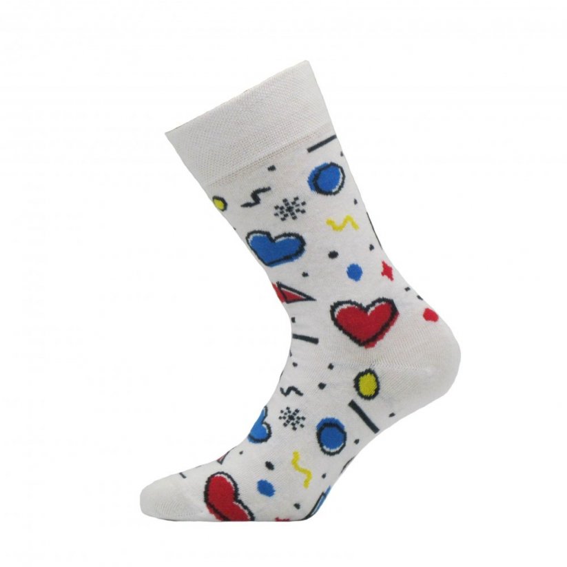 Veselé ponožky Funny - Typ produktu: Vysoké ponožky, Barva: Bílá, Velikost: 39-41