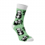 Veselé ponožky Pandy - Barva: Světle zelená, Velikost: 35-38, Materiál: Bavlna