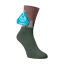 Hrubé hrejivé ponožky MERINO Les - Barva: Zelená, Veľkosť: 45-46, Materiál: Vlna (Merino)