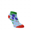 Veselé kotníkové ponožky Červené víno - Barva: Světle modrá, Velikost: 39-41, Materiál: Bavlna
