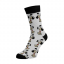 Boldog zokni Kutyusok - Szín: Szürke, Méret: 42-44, Alapanyag: Pamut