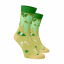 Veselé ponožky Bílé víno - Barva: Světle zelená, Velikost: 35-38, Materiál: Bavlna