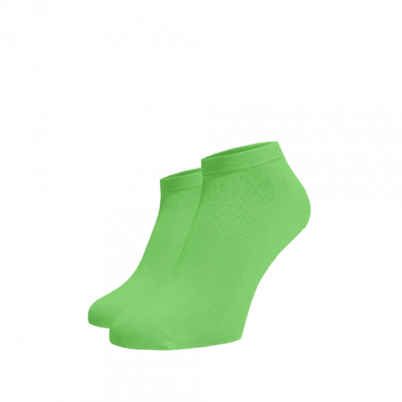 Kotníkové ponožky Světle zelená - Barva: Světle zelená, Velikost: 35-38, Materiál: Bavlna