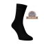 Ponožky z mercerovanej bavlny - čierne - Veľkosť: 42-44