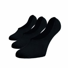 Neviditeľné ponožky ťapky čierné 3pack
