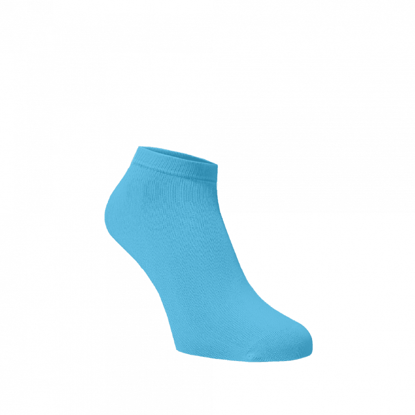 Členkové ponožky Blankytné - Barva: Blankytná, Veľkosť: 35-38, Materiál: Bavlna