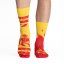 Veselé hasičské ponožky - Barva: Žlutá, Velikost: 35-38, Materiál: Bavlna