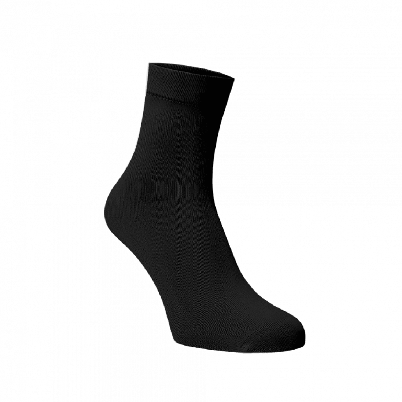 Stredné ponožky čierne - Barva: čierna, Veľkosť: 39-41, Materiál: Bavlna