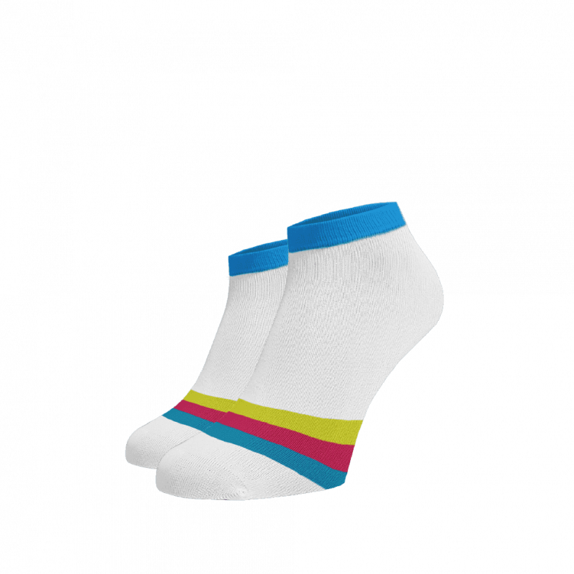 Trikolor zokni - Szín: Fehér, Méret: 42-44, Alapanyag: Viszkóz (Bambusz)