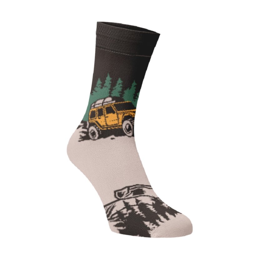 Veselé ponožky offroad