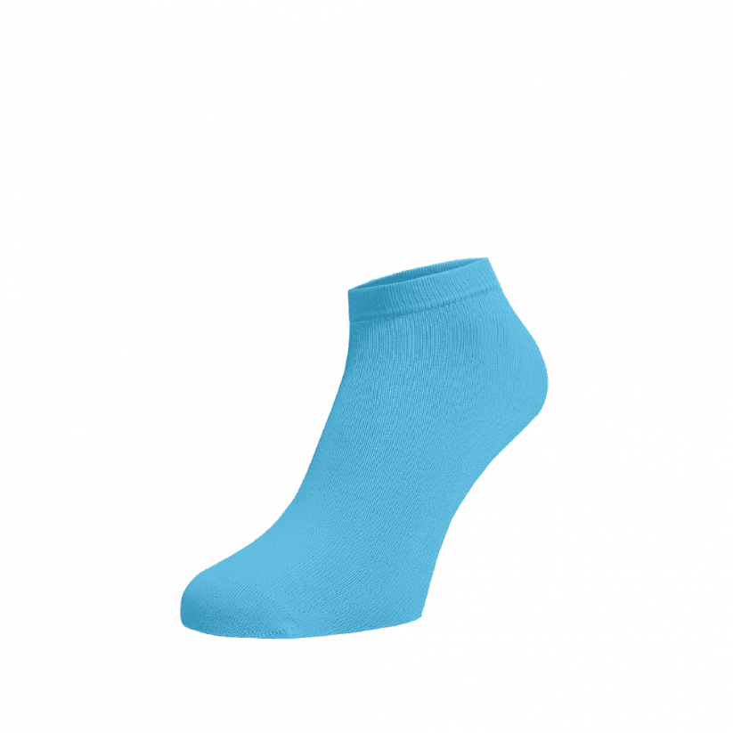 Členkové ponožky Blankytné - Barva: Blankytná, Veľkosť: 42-44, Materiál: Bavlna