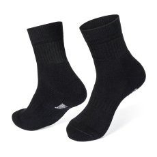 Középhosszú zoknik erősített frottír - fekete