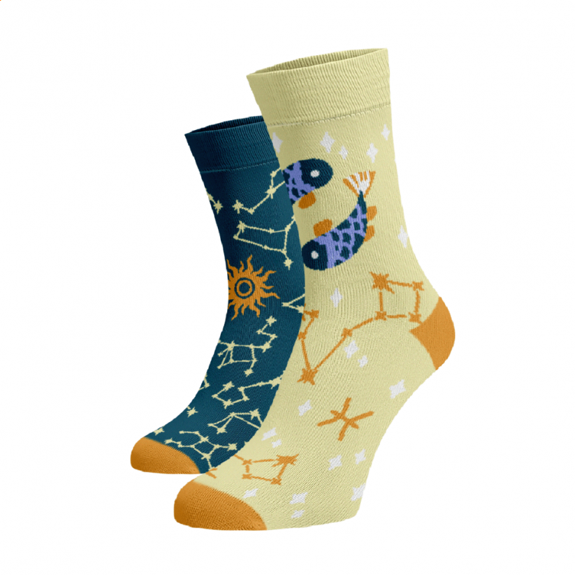 Veselé ponožky Znamenie zverokruhu Ryby