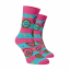 Veselé ponožky Donuty - Barva: Růžová, Velikost: 35-38, Materiál: Bavlna