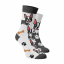 Veselé ponožky Francouzský Buldoček - Barva: Bílá, Velikost: 42-44, Materiál: Bavlna