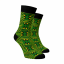 Veselé ponožky Afro 1 - Barva: Zelená, Velikost: 45-46, Materiál: Bavlna