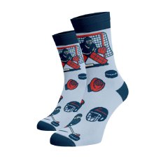 Vidám jégkorongos zokni