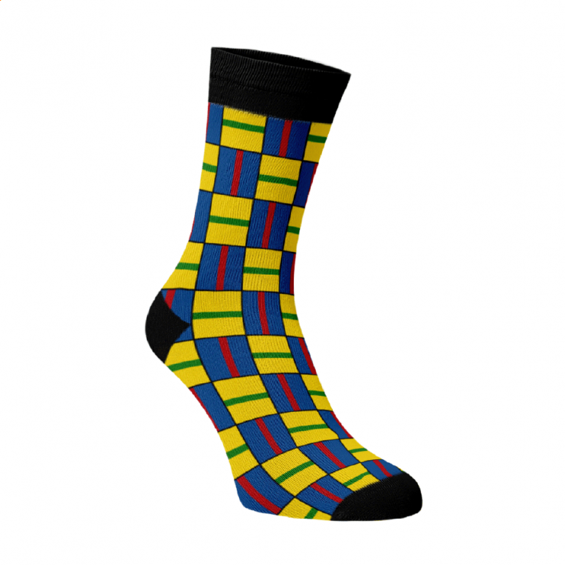 Veselé ponožky Afro 2 - Barva: Žlutá, Velikost: 35-38