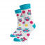 Veselé ponožky Sovy - Barva: Bílá, Velikost: 35-38, Materiál: Bavlna