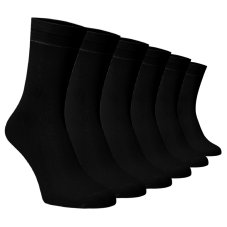 Zvýhodnený set 6 párov vysokých ponožiek – čierne