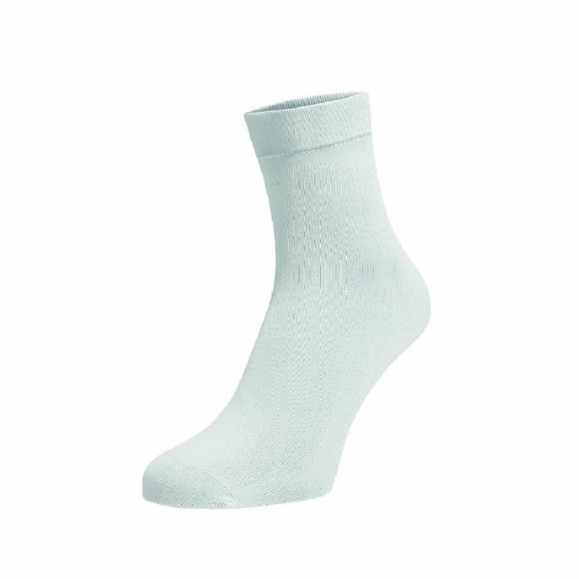 Bambusové střední ponožky bílé - Barva: Bílá, Velikost: 39-41, Materiál: Viskoza (Bambus)