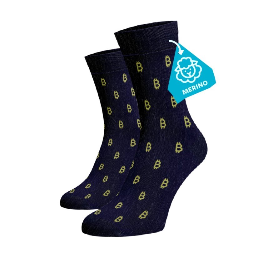 Merino ponožky – Bitcoin