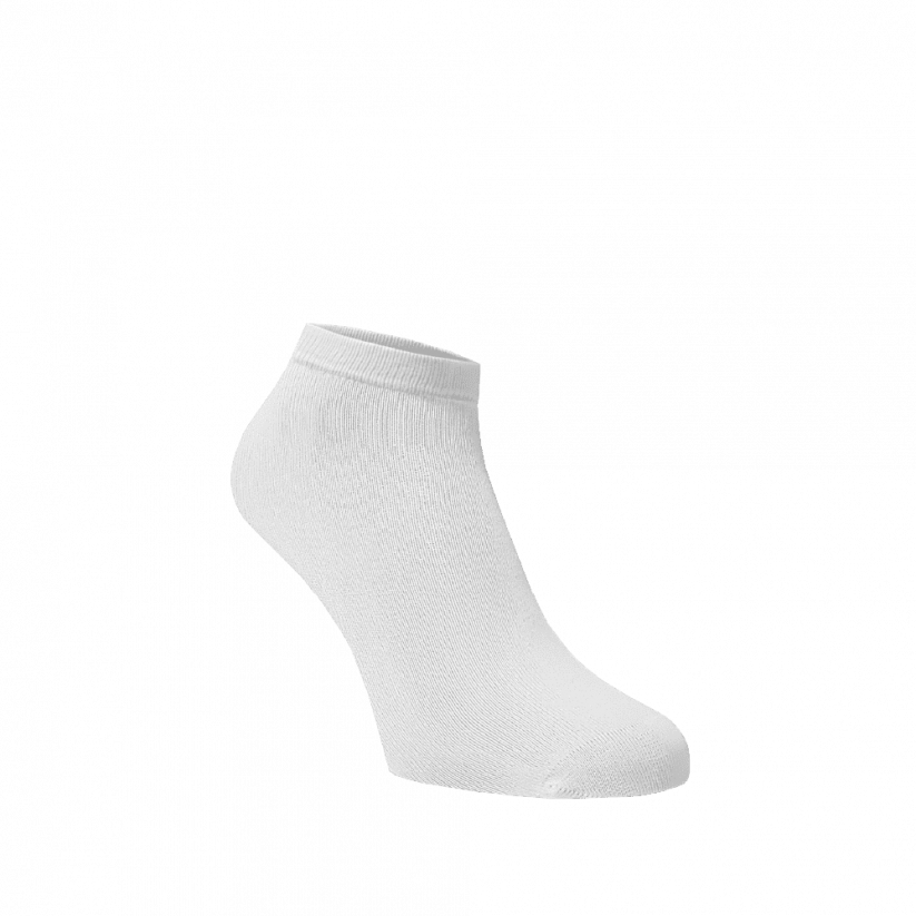 Členkové ponožky Biele - Barva: Biela, Veľkosť: 39-41, Materiál: Bavlna