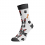 Veselé ponožky Francouzský Buldoček - Barva: Bílá, Velikost: 42-44, Materiál: Bavlna