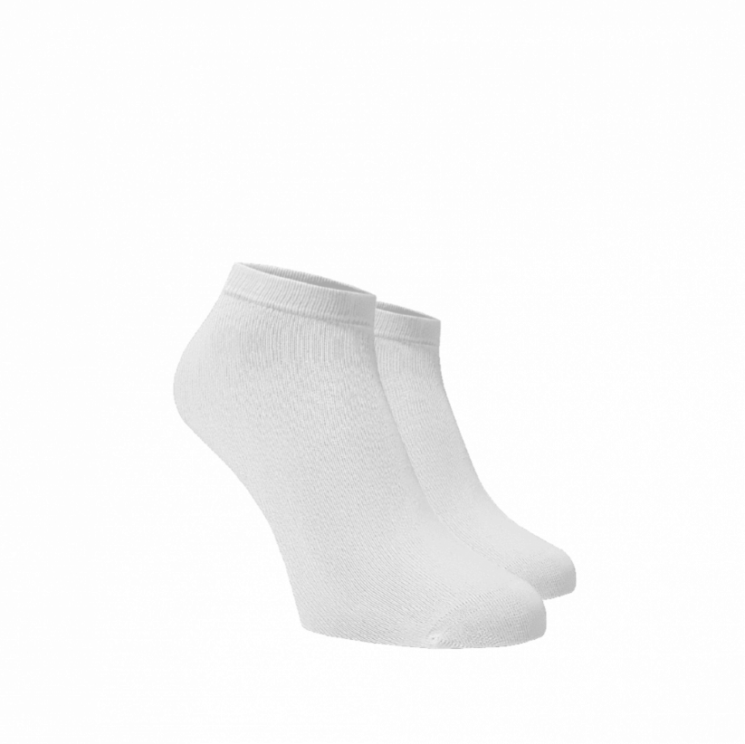 Členkové ponožky Biele - Barva: Biela, Veľkosť: 45-46, Materiál: Bavlna