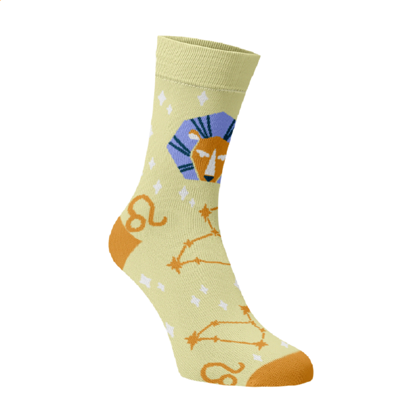 Veselé ponožky Znamení zvěrokruhu Lev