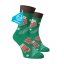 Hrubé hřejivé ponožky MERINO Perníčky - Velikost: 35-38, Materiál: Vlna (Merino)