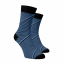 Společenské ponožky Spirála - Barva: Modrá, Velikost: 35-38, Materiál: Bavlna