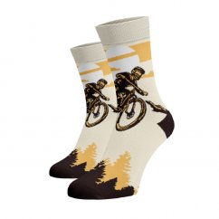 Veselé ponožky - bicykl zjazd