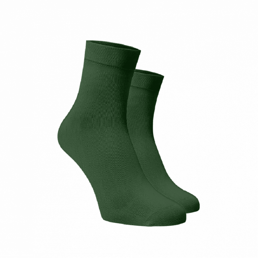Střední ponožky Zelené - Barva: Zelená, Velikost: 42-44, Materiál: Bavlna