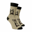 Veselé ponožky I Love Dog - Barva: Hnědá, Velikost: 33-34, Materiál: Bavlna