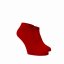 Bambusové členkové ponožky Červené - Barva: Červená, Veľkosť: 35-38, Materiál: Viskoza (Bambus)