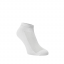 Športové ponožky s rebrovaním biele