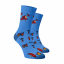 Veselé ponožky Hasiči - Barva: Modrá, Veľkosť: 45-46, Materiál: Bavlna