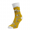 Veselé pivní ponožky - Barva: Žlutá, Velikost: 42-44, Materiál: Bavlna