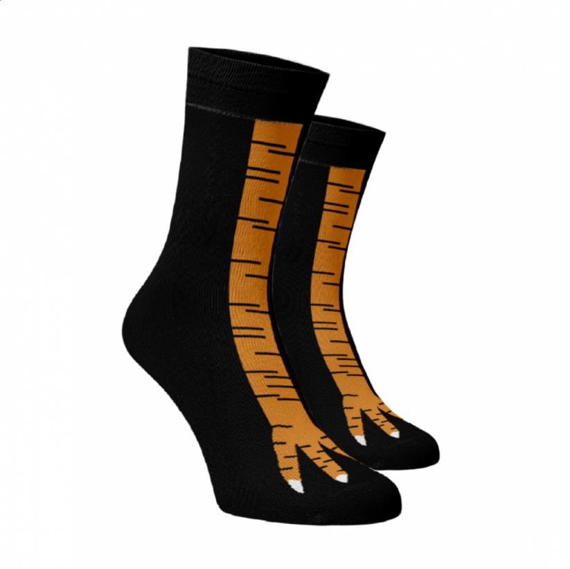 Veselé ponožky Emu - Barva: Černá, Velikost: 39-41