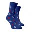 Veselé ponožky Námořnické - Barva: Modrá, Velikost: 39-41, Materiál: Bavlna