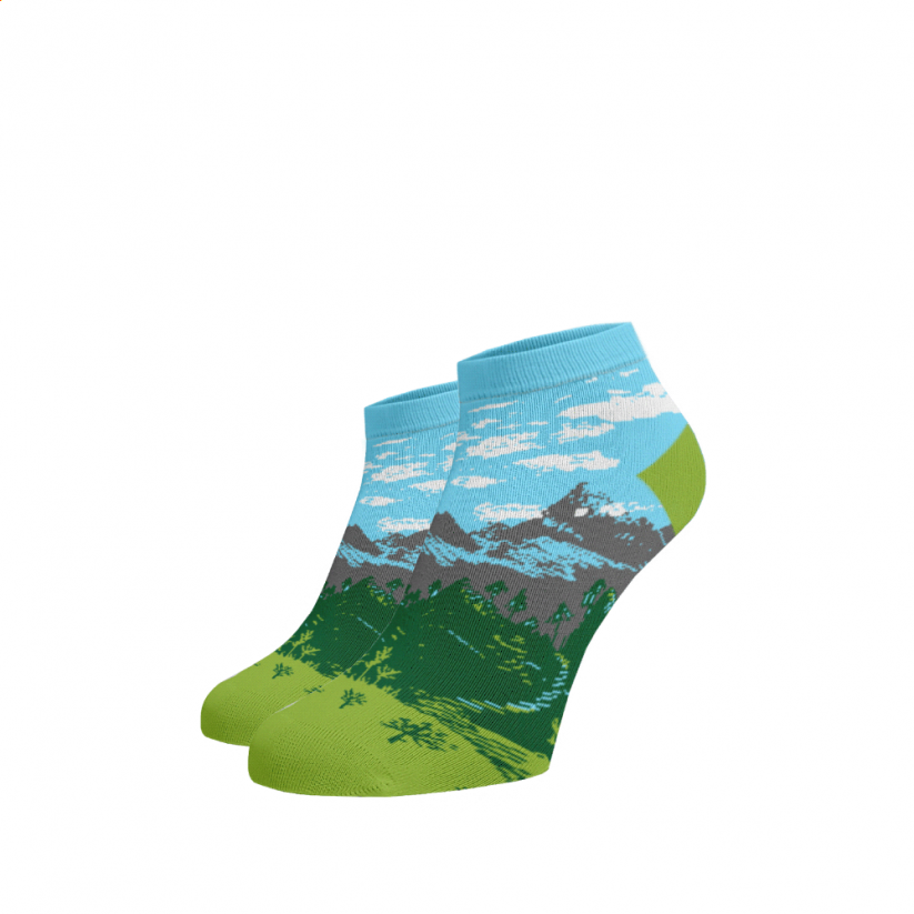 Veselé kotníkové ponožky Hory