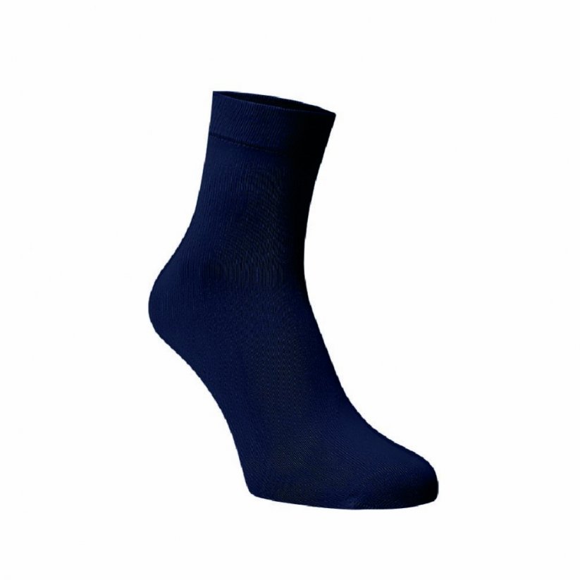 Bambusové střední ponožky tmavě modré - Barva: Modrá, Velikost: 39-41, Materiál: Viskoza (Bambus)
